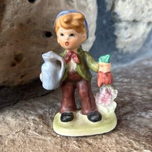 Boy With Water Jug Napcoware Vintage Figurine